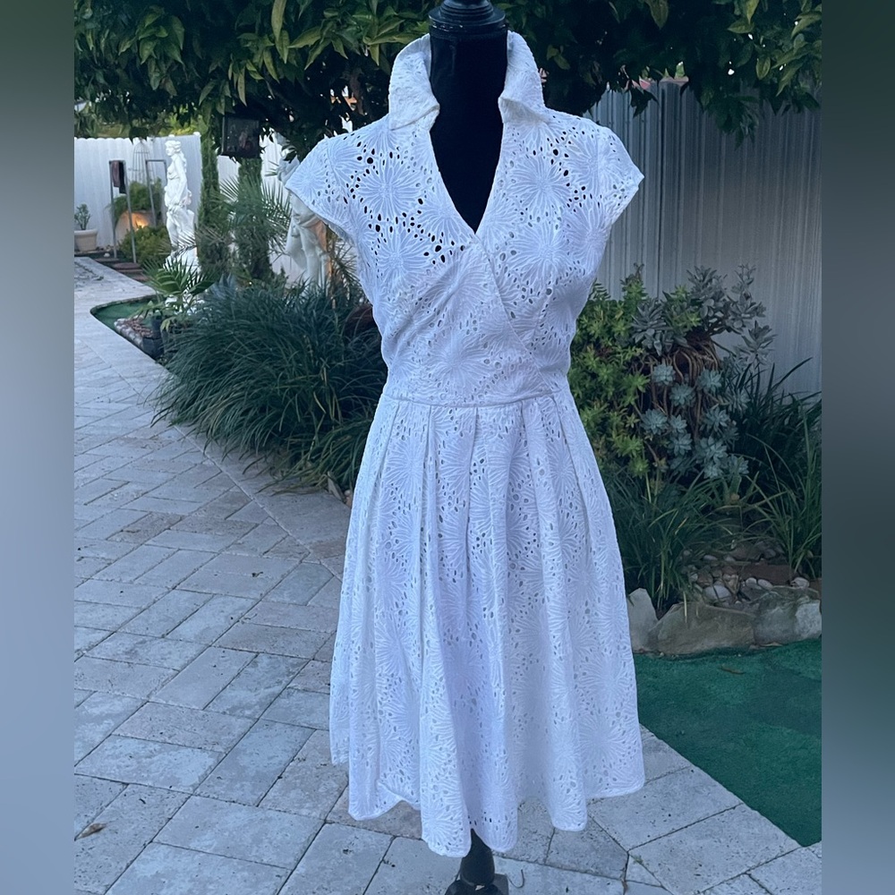 White Eyelet Dress